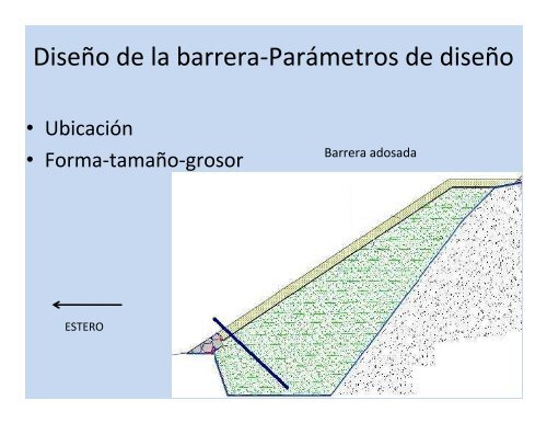 DiseÃ±o y caracterizaciÃ³n hidrÃ¡ulica de una barrera reactiva ...