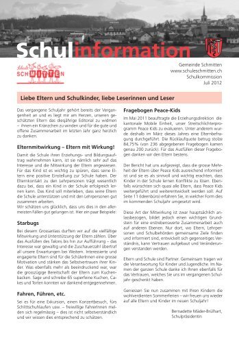 Schulinformation - Schule Schmitten