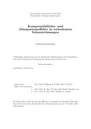 und Dissipationseffekte in turbulenten Scherströmungen