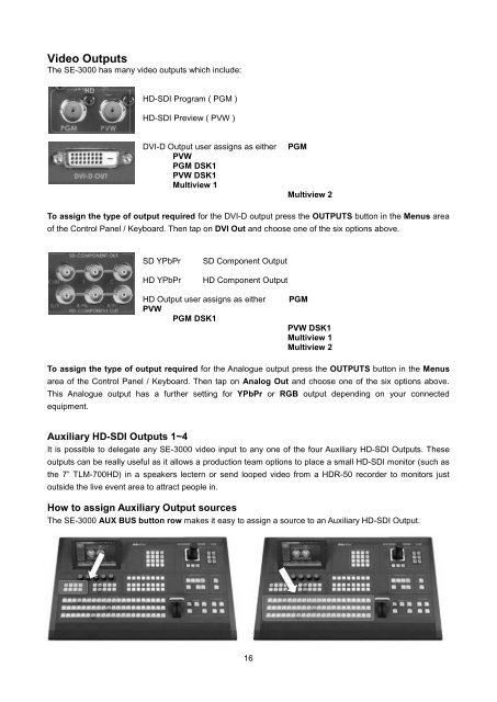 download datavideo se-3000-8 product manual - Go Electronic