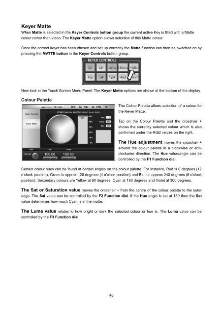 download datavideo se-3000-8 product manual - Go Electronic