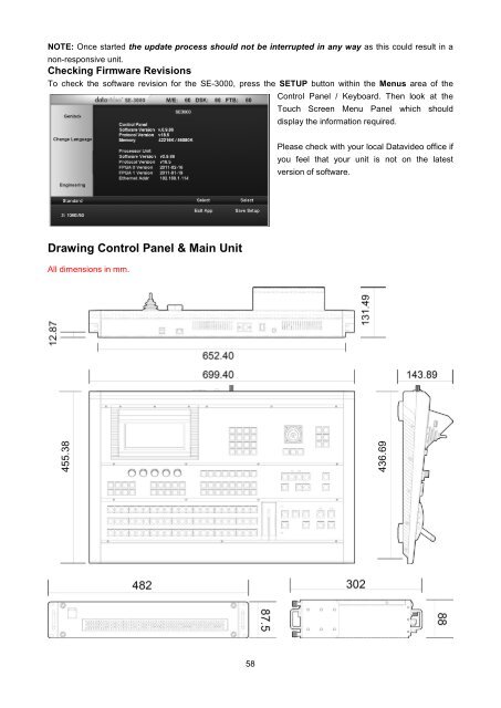 download datavideo se-3000-8 product manual - Go Electronic