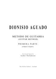 DIONISIO AGUADO - The Guitar School