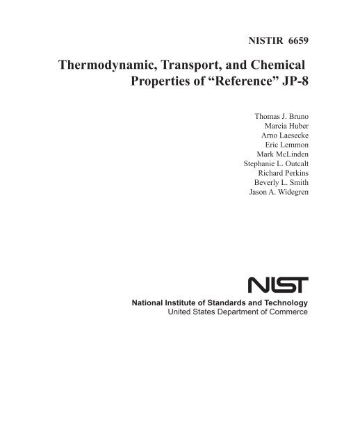 Thermodynamic, Transport, and Chemical Properties of âReference ...