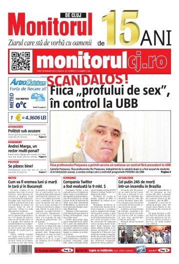 SCANDALOS ! - Monitorul de Cluj