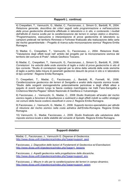 CURRICULUM VITAE Johann Antonio Facciorusso Nato a Pisa il 3 ...