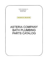 ASTERIA COMPANY BATH PLUMBING PARTS ... - Guillens.com