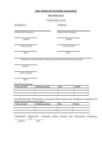 UETK - specifikacija-2012-05-25 v7 - Aplinkos apsaugos agentūra