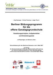 Berliner Bildungsprogramm fÃ¼r die offene Ganztagsgrundschule [pdf]