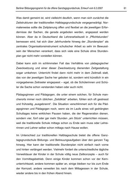 Berliner Bildungsprogramm fÃ¼r die offene Ganztagsgrundschule [pdf]