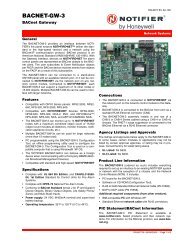 BACNET-GW-3 - Notifier