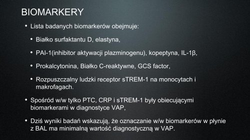 BIOMARKERY A DIAGNOSTYKA VAP