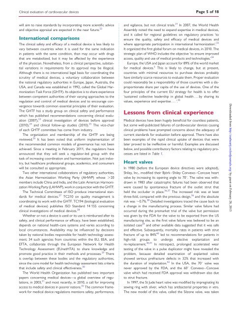 ESC Position on Medical Devices - Cardiovascular Round Table ...