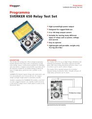 Programma SVERKER 650 Relay Test Set - Surgetek