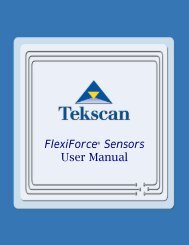 Flexiforce Sensors Manual - Tekscan