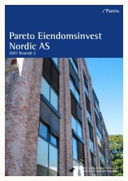 Pareto Eiendomsinvest Nordic AS - Pareto Project Finance