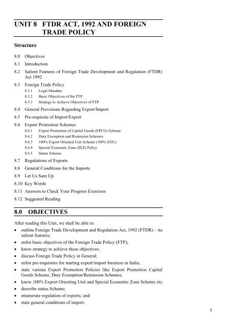 Foreign Trade (Development and Regulation) Act, 1992 - National 