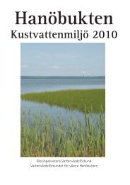 Hanöbukten, Kustvattenmiljö 2010. - Kristianstads Vattenrike