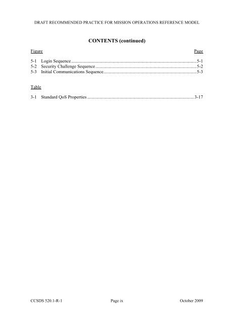 Mission Operations Reference Model. Draft ... - CCSDS