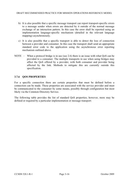 Mission Operations Reference Model. Draft ... - CCSDS