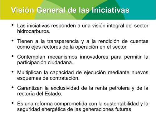 Resumen Ejecutivo de las Iniciativas presentadas ante el Congreso ...