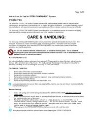 CARE & HANDLING: - Aesculap