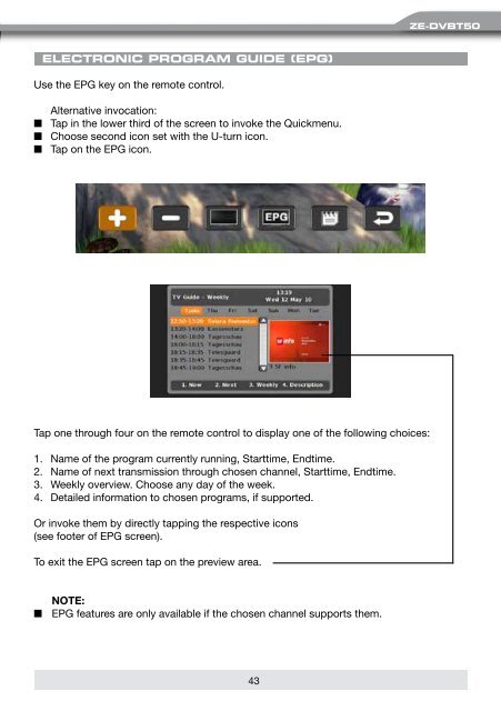 2-CH DIVERSITY DVB-T TUNER MODEL N0: USER MANUAL - Zenec