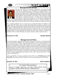 NIST e-NEWS(Vol 19, Dec 15, 2003)