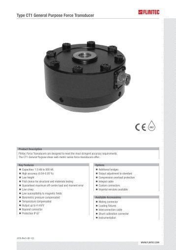 CT1 Data Sheet - Flintec Polska