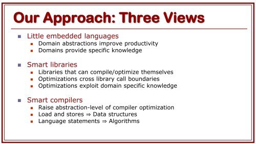 Delite: Language Virtualization for Heterogeneous Parallel Computing