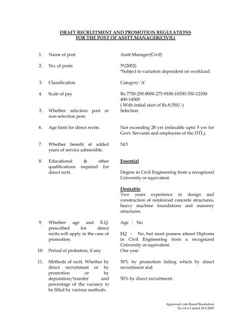 DTL Manual of TA/DA Rules - Delhi