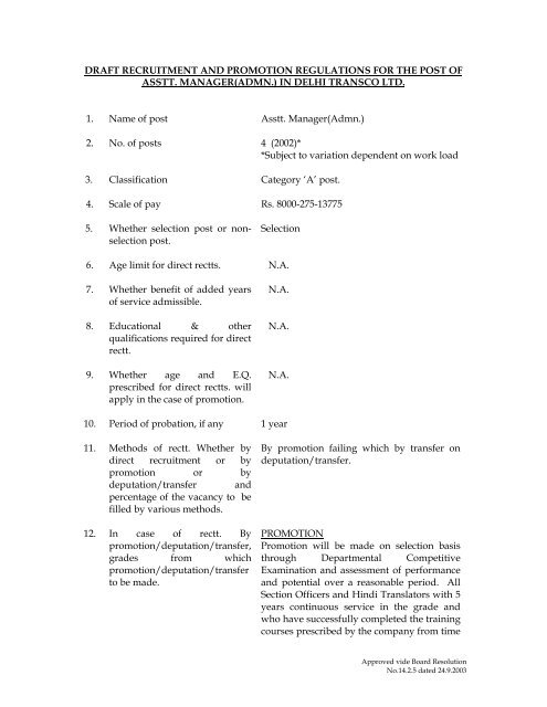 DTL Manual of TA/DA Rules - Delhi