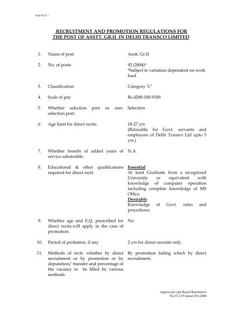 DTL Manual of TA/DA Rules - Delhi