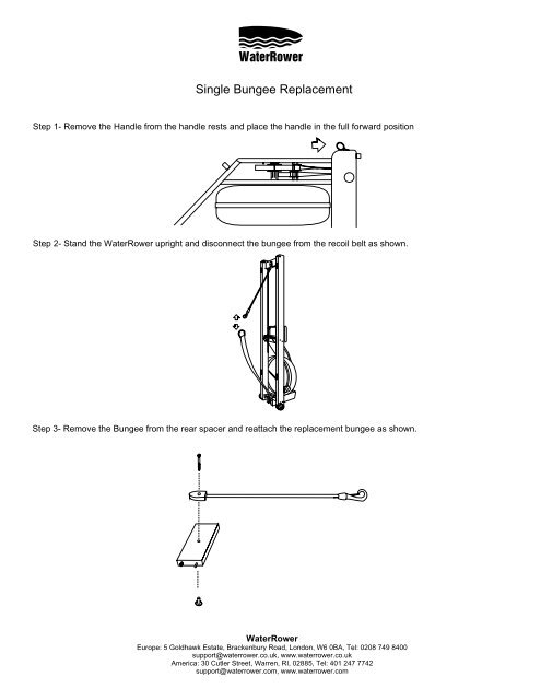waterrower bungee replacement