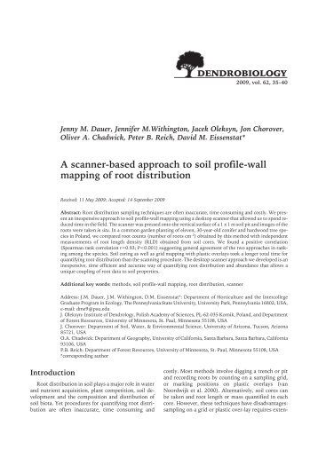 A scanner-based approach to soil profile-wall mapping of root ...