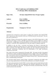 HVDC Pole 3 Project: EEA paper June 2010 - Transpower