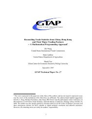 GTAP Technical Paper No. 27