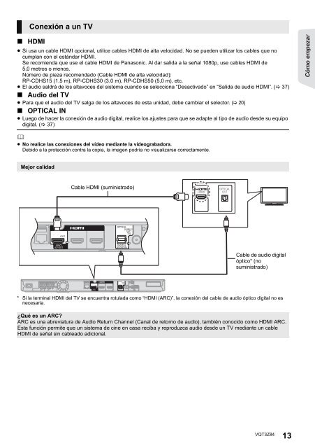 Blu-ray DiscTM (Teatro en cas - Panasonic