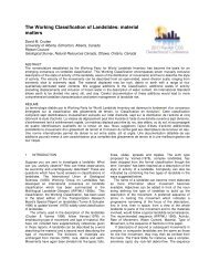 The Working Classification of Landslides: material matters