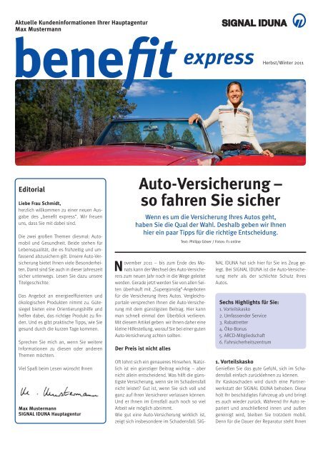 benefit express Ausgabe Herbst/Winter 2011 PDF 657 - Signal Iduna