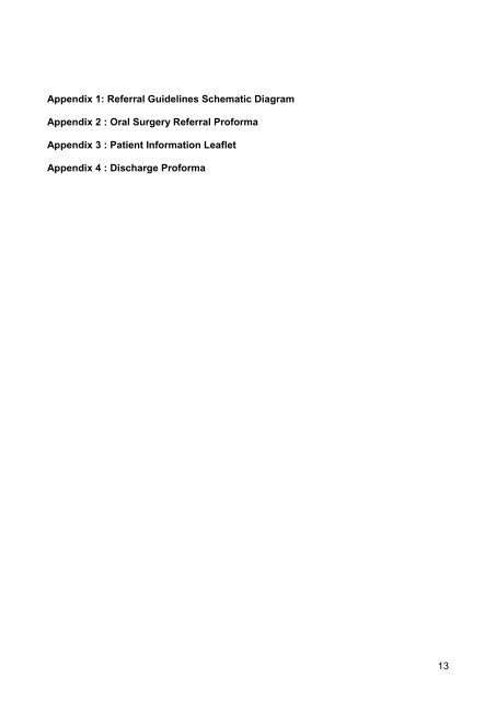 Oral surgery schematic guidelines - NHS Cumbria