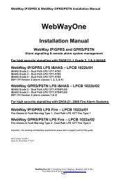 WebWay Installation Guide Version 2c 3rd November ... - WebWayOne