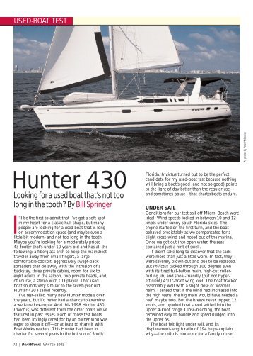 Hunter 430 - Sail Magazine