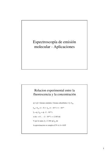 Espectroscopia de Fluorescencia 2 - Departamento de QuÃ­mica ...