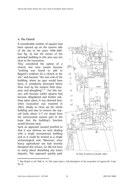 The Byzantine and Early Islamic settlement of Khirbat ... - web journal