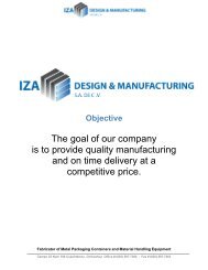 The goal of our company is to provide quality manufacturing and on ...