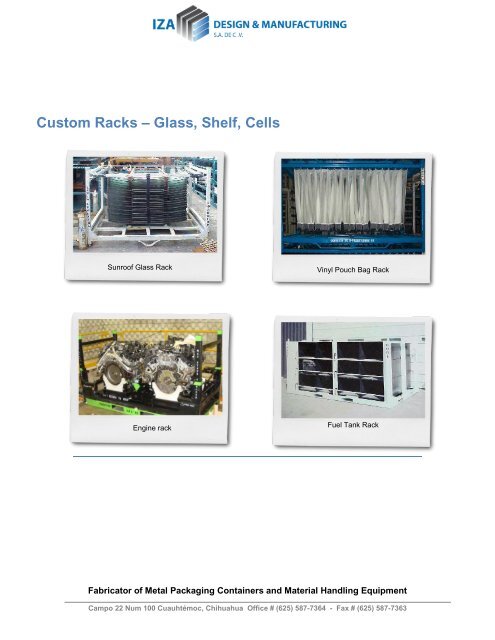 The goal of our company is to provide quality manufacturing and on ...