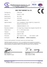 EMC TEST REPORT For CE - Samsung CCTV