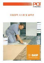 PCI BROCHURE - BASF Construction Chemicals(Korea)