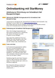 Onlinebanking mit StarMoney Anleitung zur Einrichtung von ...